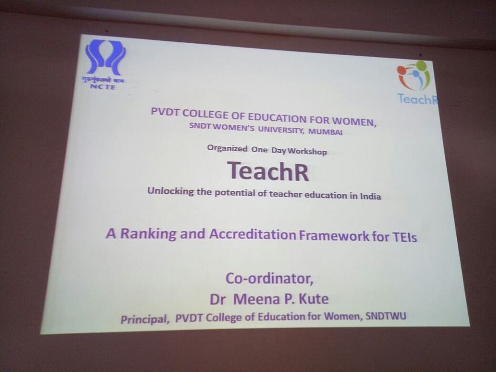 TeachR - One Day Workshop on Unlocking the Potential of Teacher education in India