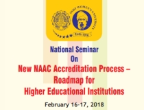 National Seminar on New NAAC Accreditation Process – Roadmap for Higher Educational Institutions