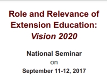 Role and Relevance of Extension Education: Vision 2020