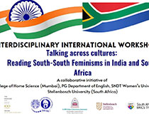 Interdisciplinary International Conference on 'Talking across cultures: Reading South-South Feminisms in India and South Africa'