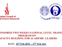 ICSSR Sponsored-Ten Days Research Methodology Course for Ph.D. Scholars in Social Sciences